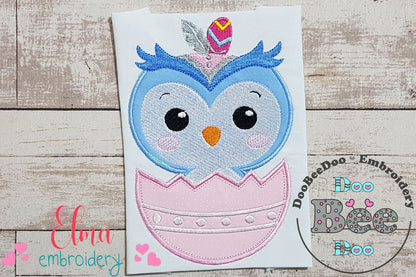 Indian Boho Owl - Applique - Machine Embroidery Design