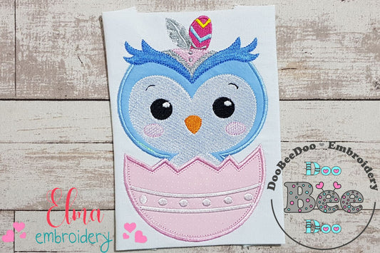 Indian Boho Owl - Applique - Machine Embroidery Design