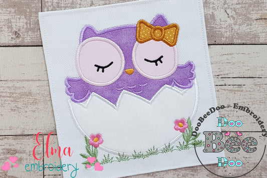 Owl in an Egg - Applique