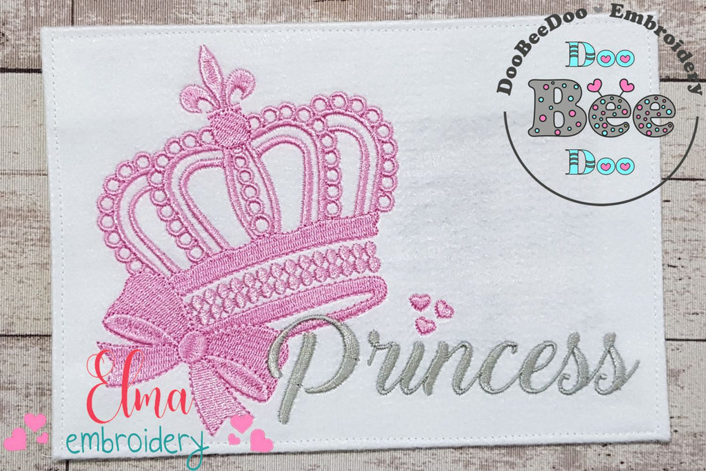 Princess Tiara - Fill Stitch - Machine Embroidery Design