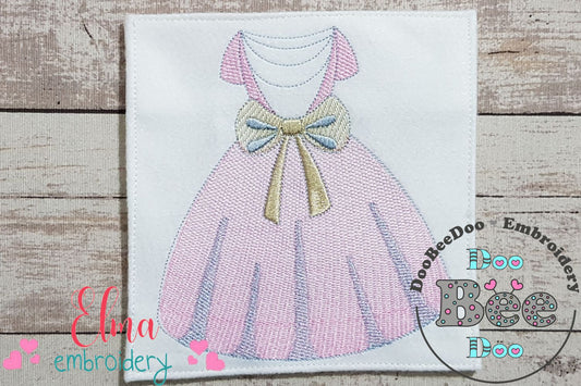 Princess Dress - Rippled Stitch