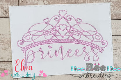 Princess Tiara - Fill Stitch