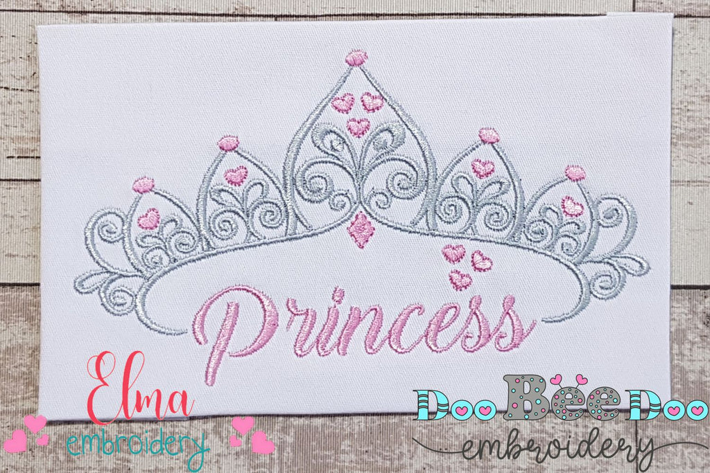 Princess Tiara - Fill Stitch Embroidery