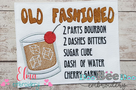 Old Fashioned Recipe - Applique Embroidery