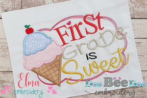 First Grade is Sweet - Applique