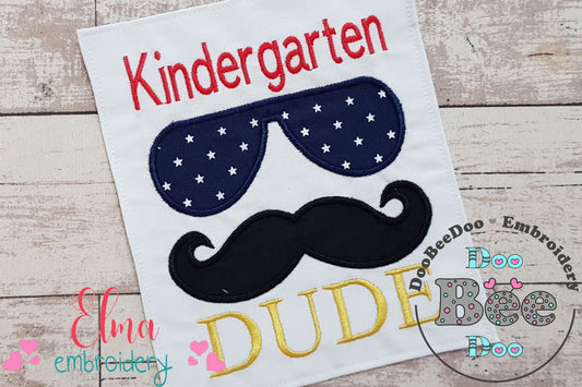 Kindergarten Dude - Applique