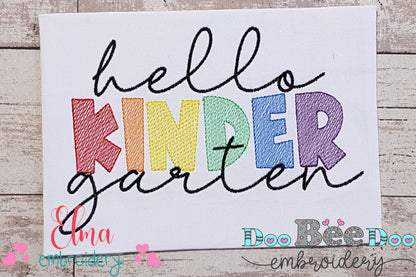 Hello Kinder Garten - Rippled Stitch