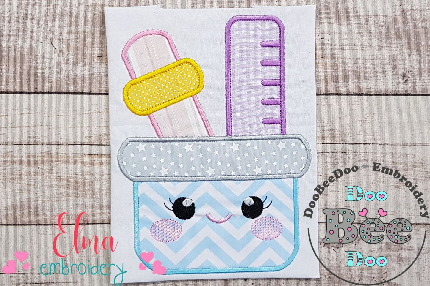 Happy Pencil Holder - Applique