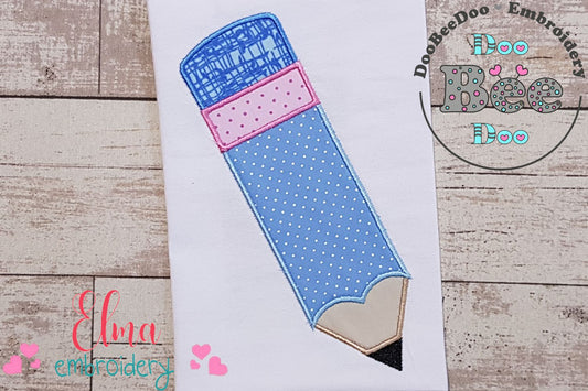 School Pencil - Applique