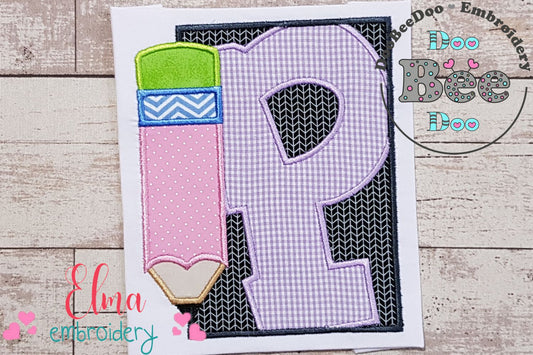 Preschool Pre-K Pencil Frame - Applique