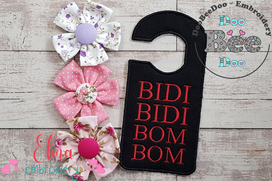 Selena Bidi Bidi Bom Bom Door Hanger - ITH Project - Machine Embroidery Design