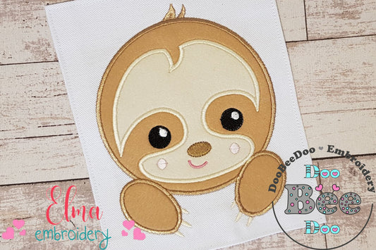 Baby Sloth Face Boy - Applique