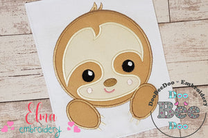 Baby Sloth Face Boy - Applique