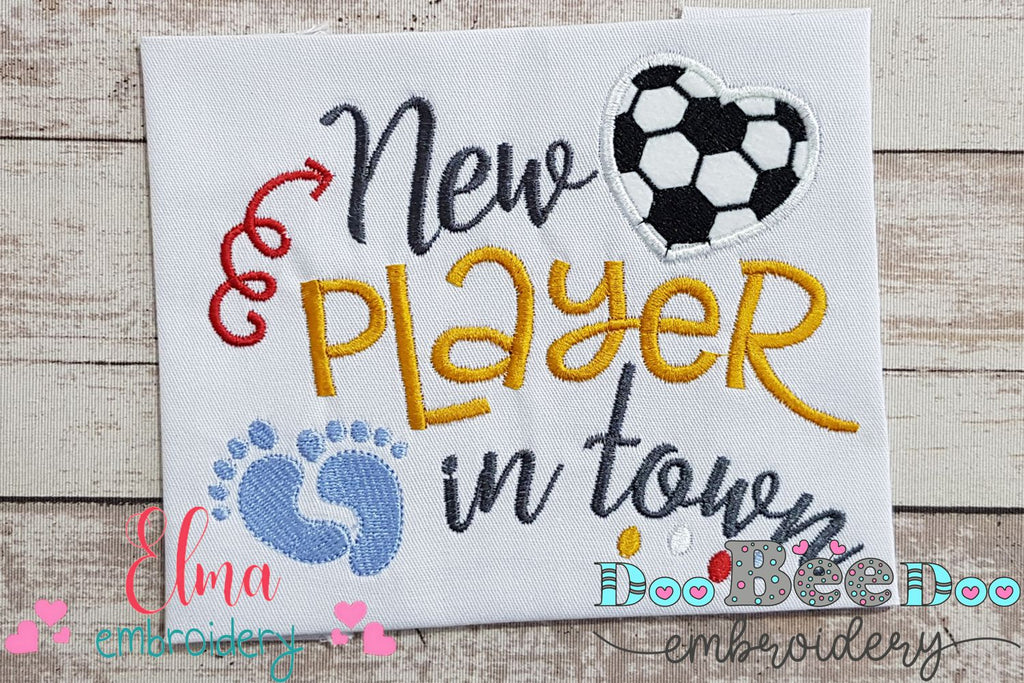 Soccer New Player in Town - Applique