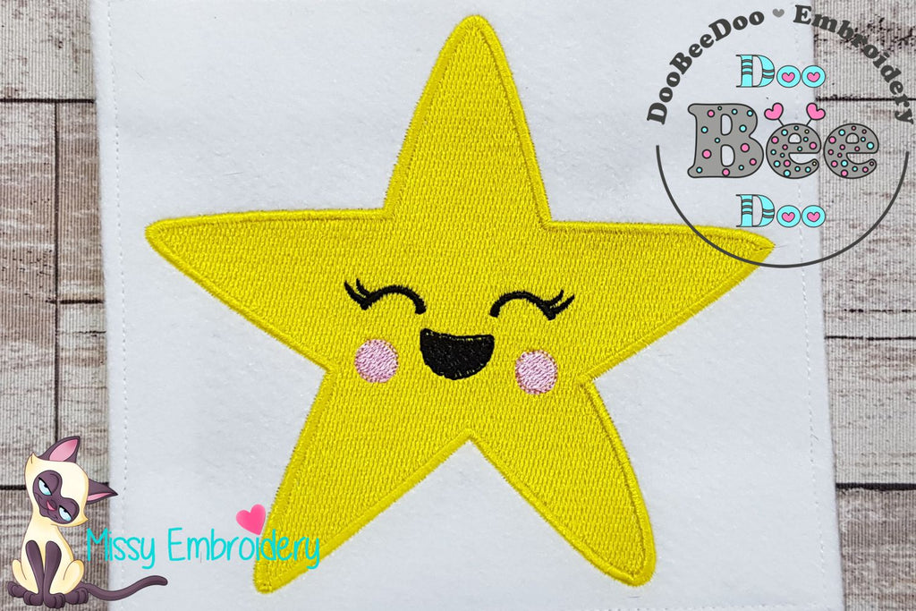 Happy Star - Fill Stitch