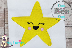 Happy Star - Fill Stitch