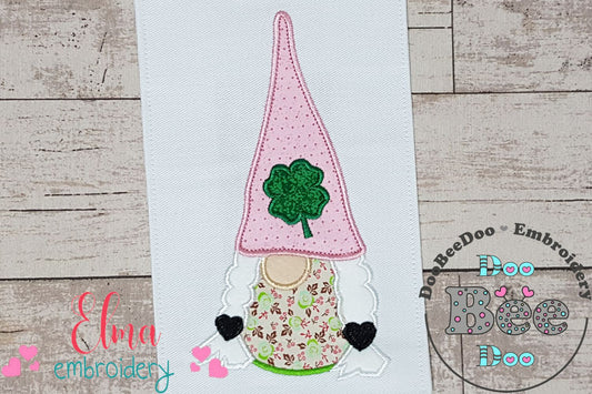 St. Patrick's Gnome Girl - Applique