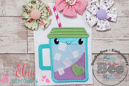 Summer Tropical Happy Mug - Applique