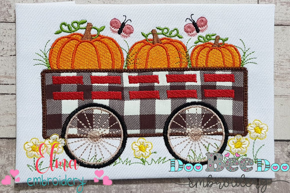 Pumpkins Wagon - Applique