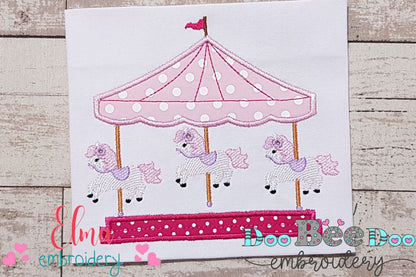 Carousel Horse Girl - Applique