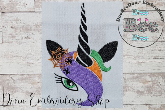 Halloween Unicorn Witch - Fill Stitch