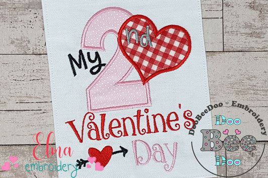 My 2nd Valentine's Day - Applique