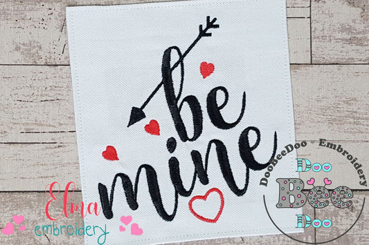 Be Mine Lettering  - Fill Stitch