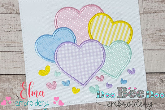 Lots of Hearts - Applique
