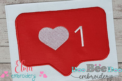 Love Notification  - Applique