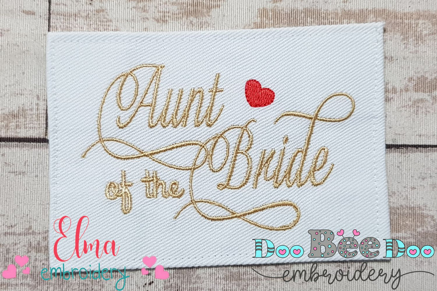 Aunt of the Bride - Fill Stitch