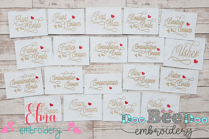 Wedding Bundle Bridal Sayings - Set of 19 designs