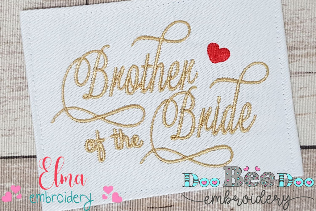 Brother of the Bride - Fill Stitch