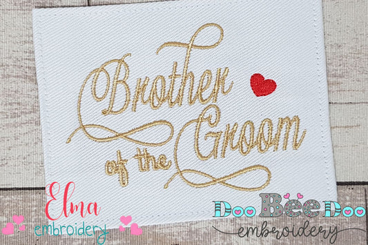 Brother of the Groom - Fill Stitch