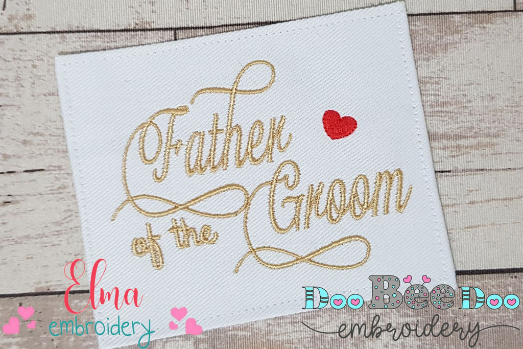 Father of the Groom - Fill Stitch