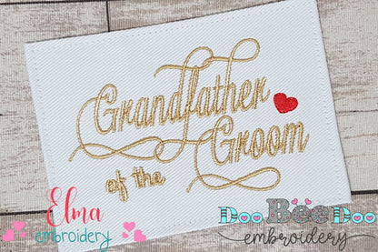 Grandfather of the Groom - Fill Stitch