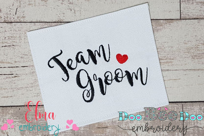 Team Groom - Fill Stitch