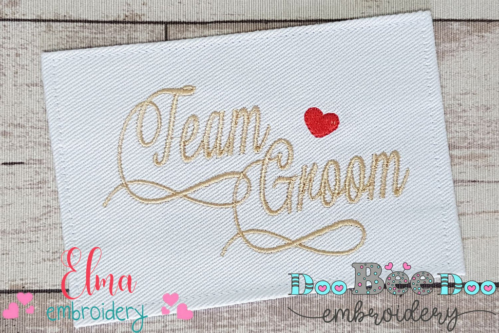 Team Groom - Fill Stitch