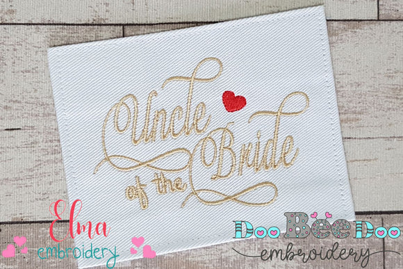 Uncle of the Groom - Fill Stitch