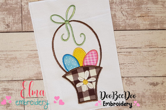 Easter Eggs Basket - Applique