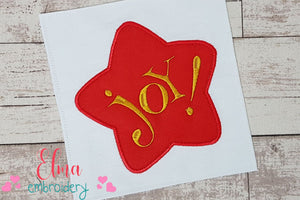 Christmas Star Joy - Applique