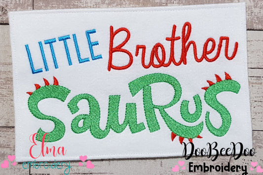 Little Brother Saurus - Fill Stitch Embroidery