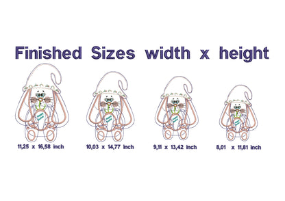 Bunny With Stuffing - ITH Project - Machine Embroidery Design