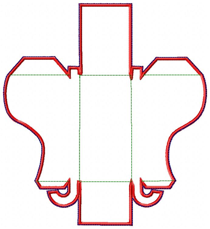 Christmas Sleigh Basket for Candies - ITH Project - Machine Embroidery Design