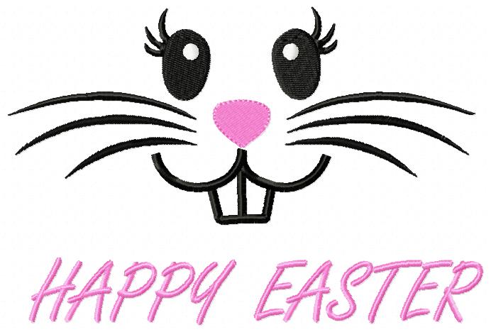 Happy Easter  - Fill Stitch