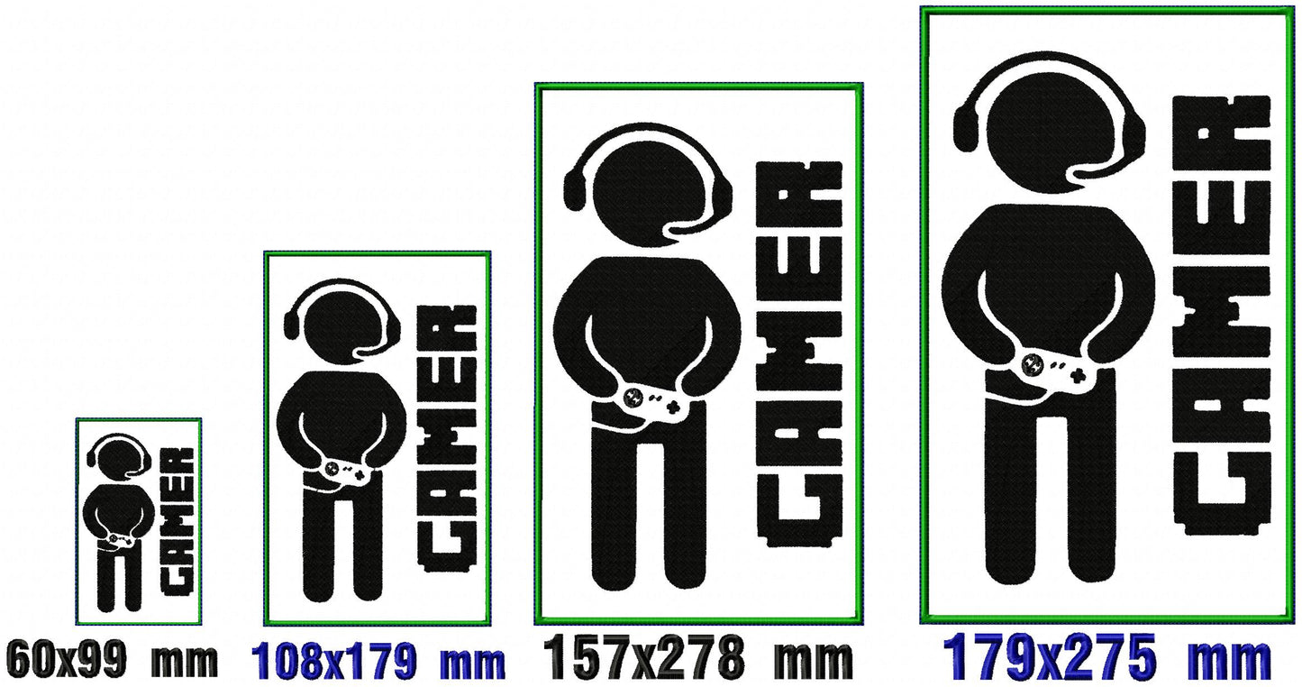 Gamer Sign - ITH Project - Machine Embroidery Design