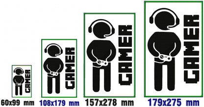 Gamer Sign - ITH Project - Machine Embroidery Design