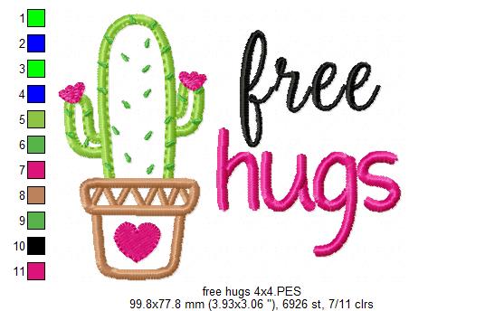 Free Hugs - Applique