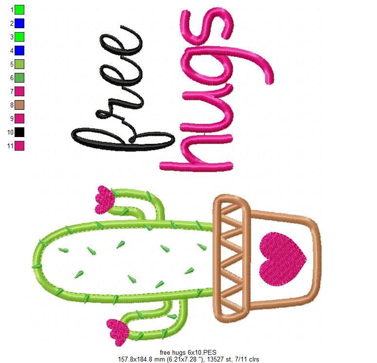 Free Hugs - Applique