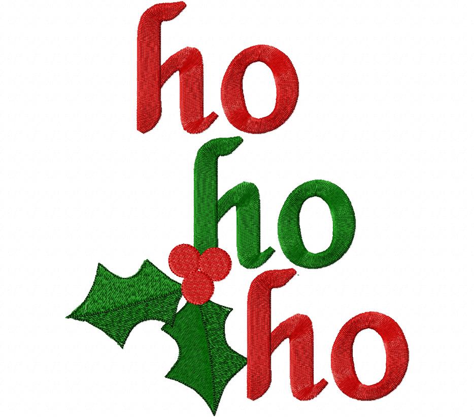 Christmas HO HO HO - Fill Stitch
