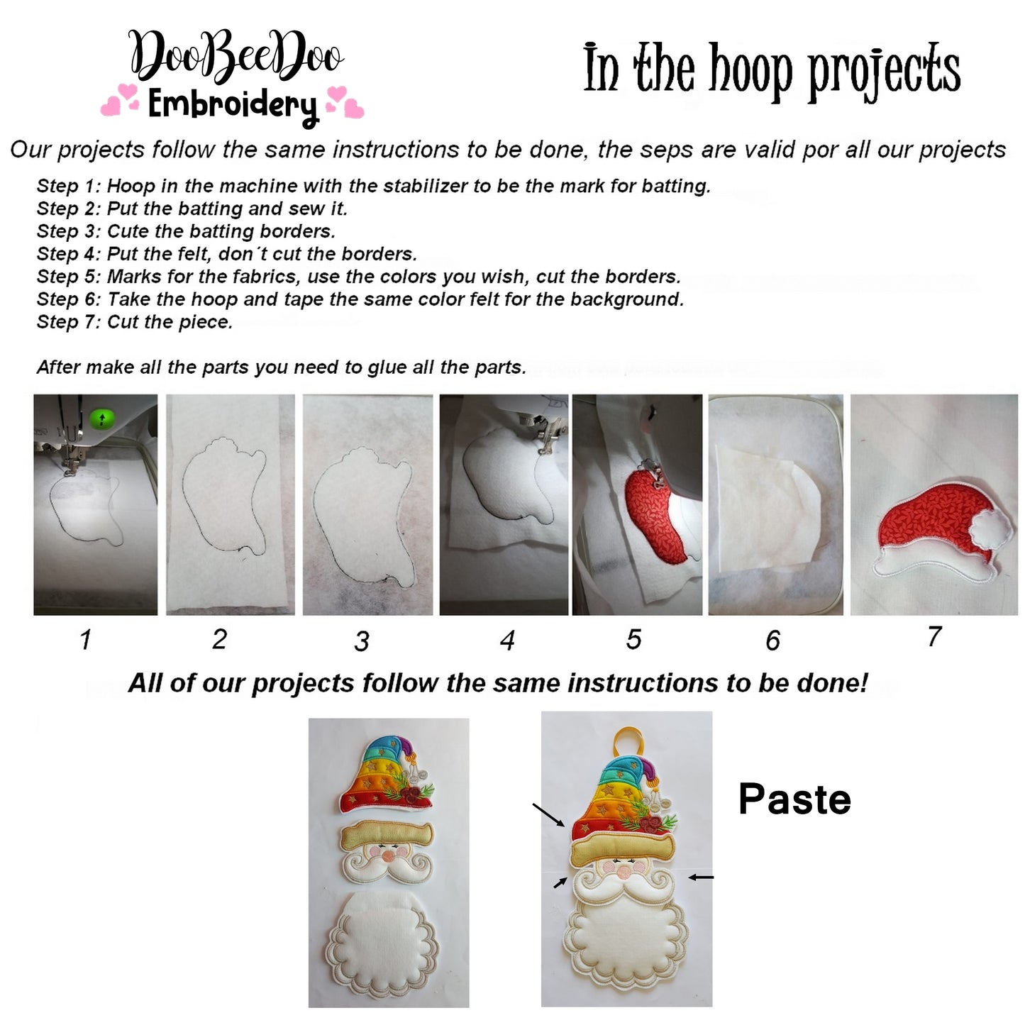 Mystical Santa Claus Door Ornament - ITH Project - Machine Embroidery Design